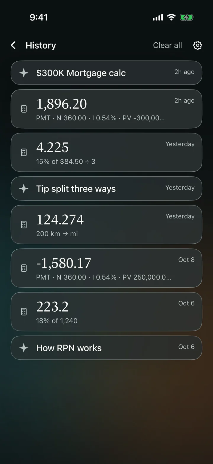 History keeps calculations and conversations.